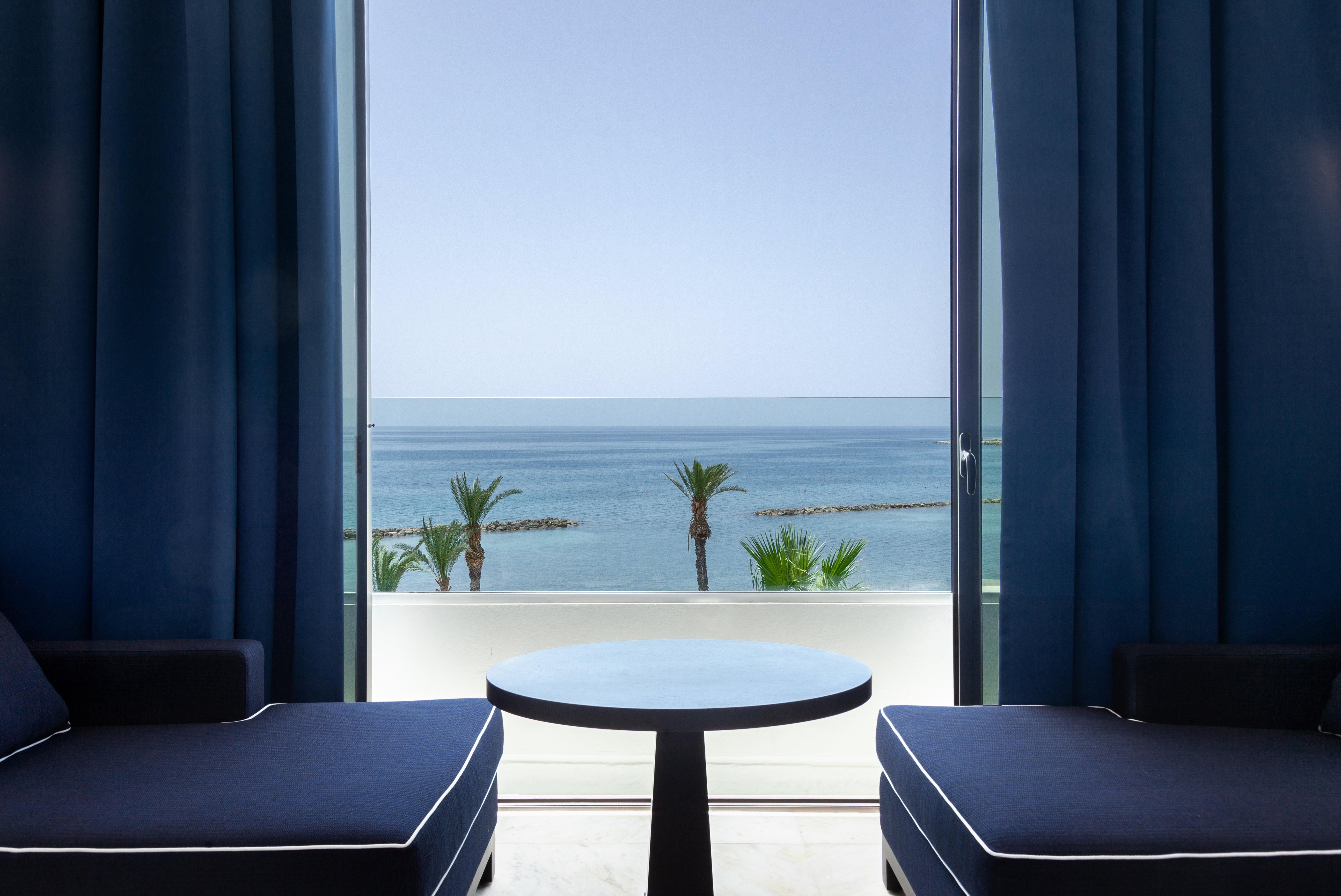 Almyra Hotel Paphos Exterior photo Sea view from a room at the hotel